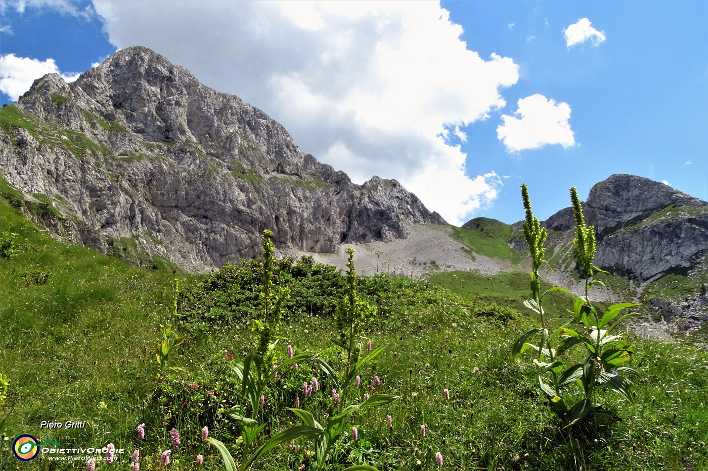 72 Vista sulla Bocchetta di Corna Piana da dove sono sceso.JPG -                                